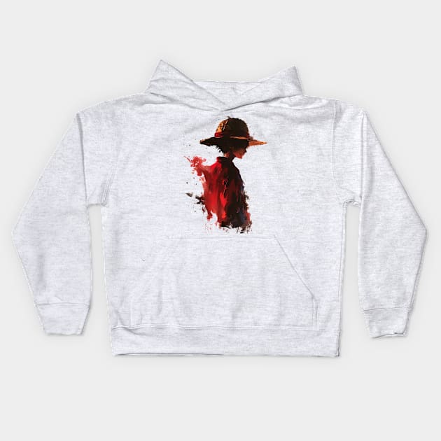 luffy Kids Hoodie by pokermoment